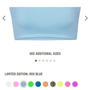 Skims bandeau bikini top in iris blue